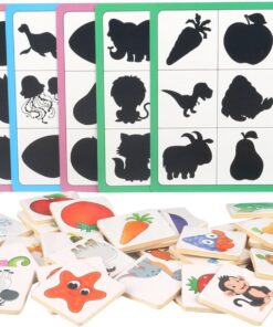 Puzzle educativ de asociere, Umbre, 3 ani