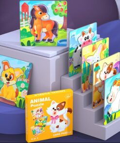 Alternative view of Puzzle pentru incepatori piese mari, Animale de la ferma, 6 modele