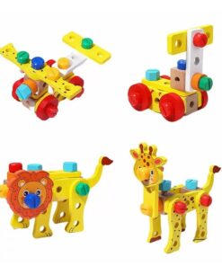 Alternative view of Servieta cu unelte din lemn pentru copii, 3 ani