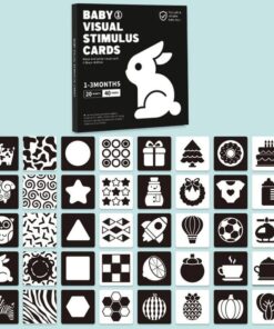 Alternative view of Set 20 carduri stimulare cognitiva si vizuala bebe, 1-3LUNI