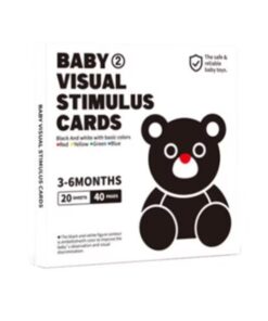 Set 20 carduri stimulare cognitiva si vizuala bebe, 3-6 LUNI