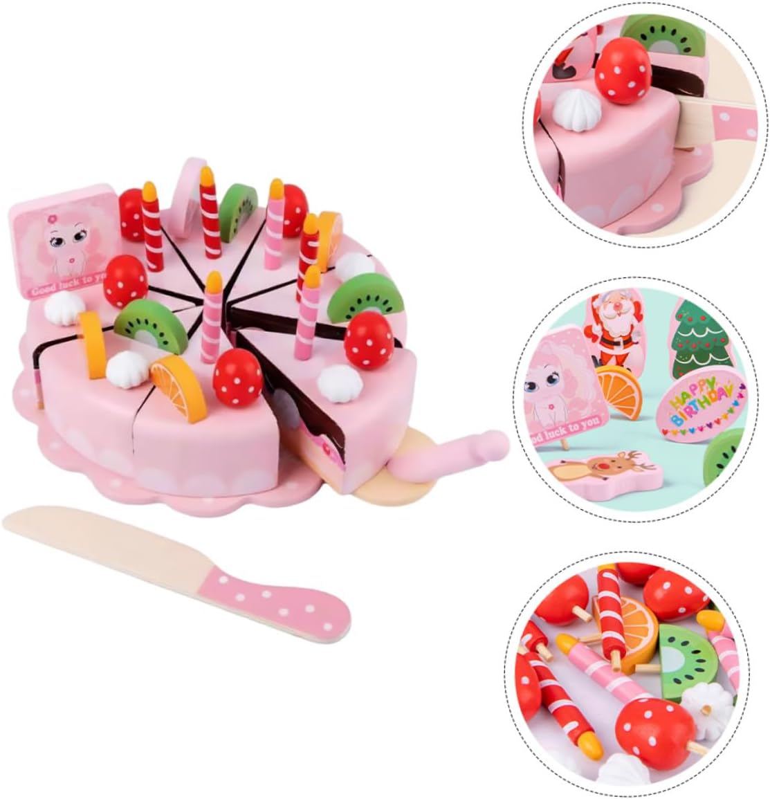 Tort aniversar de feliat din lemn, 3 ani - imagine 2