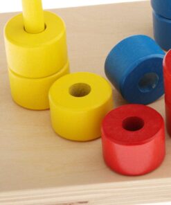 Alternative view of Turn Montessori cu discuri, Sortator de forme pe coloane