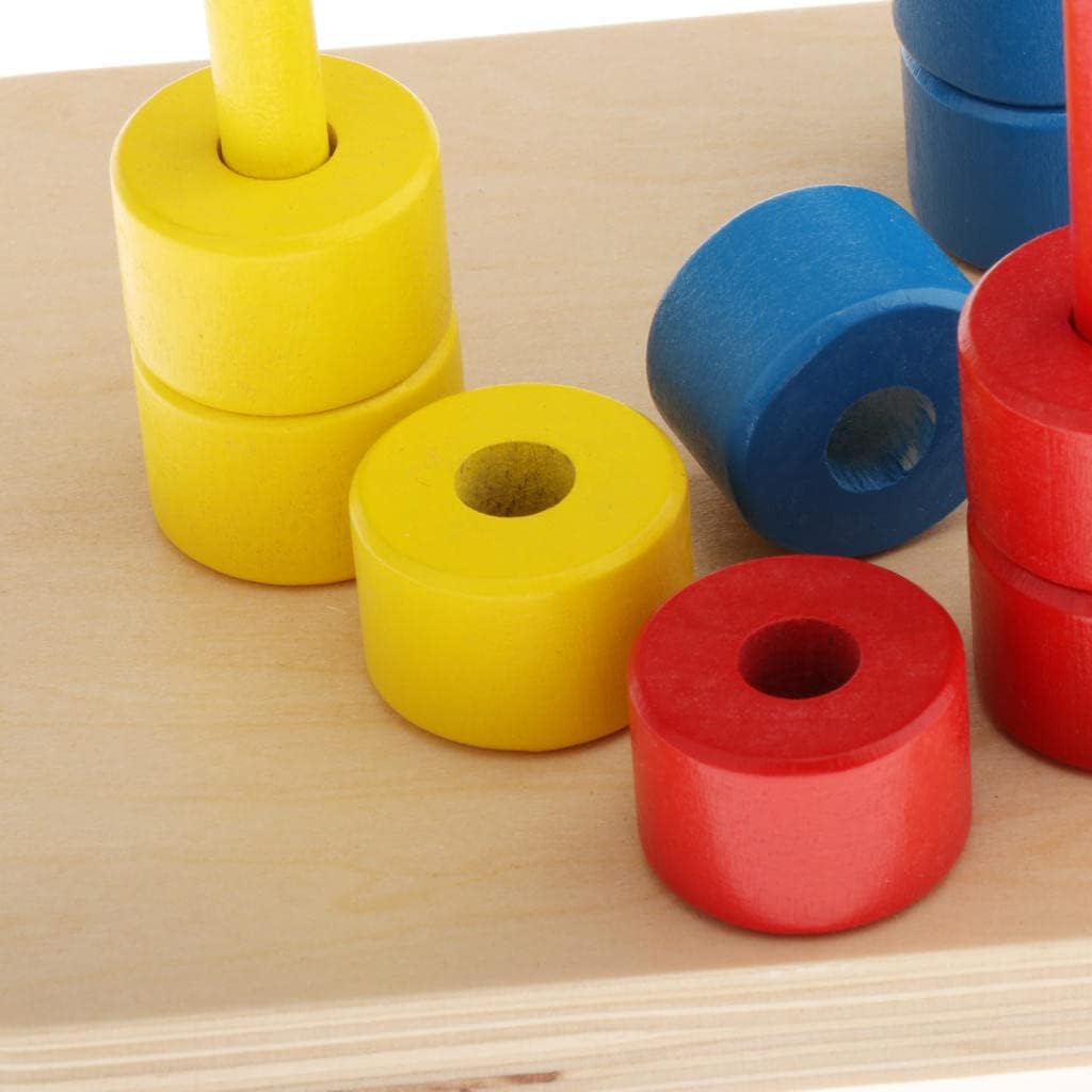 Turn Montessori cu discuri, Sortator de forme pe coloane - imagine 2