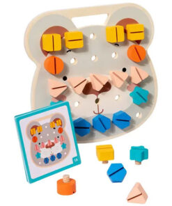 Joc educativ de înșurubare și asociere a formelor geometrice, 3 ani+
