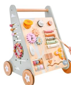 Antepremergator din lemn cu activitati de tip Montessori, 6 luni+