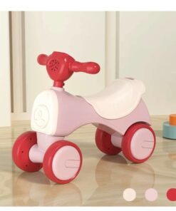 Alternative view of Bicicleta fara pedale cu 4 roti cu lumini si sunete, 1-3 ani Roz