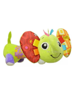 Jucarie moale, senzoriala si zornaitoare pentru bebelusi, 19 cm, Elefant