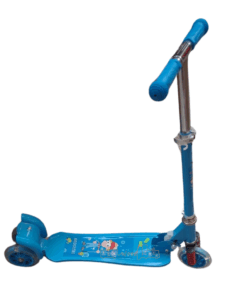 Trotineta, pliabila si reglabila cu 3 roti cu lumini, 3 ani+, cu suspensie