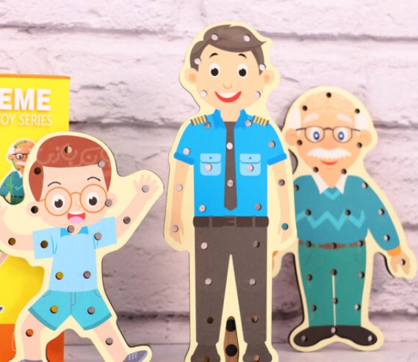 Joc de snuruit, Exersarea abilitatilor motorii fine, Membrii familiei, 3 ani - imagine 3