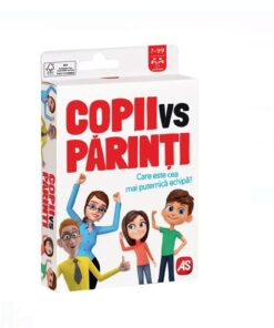Joc de societate AS pentru copii,”Copii vs Parinti”, 7 ANI+