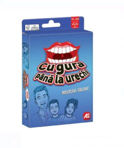 Joc de societate AS pentru copii,”Cu Gura Pana la Urechi”, 10 ANI+