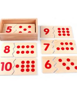 Joc de tip Montessori, Numere și Cantități, Set de potrivire