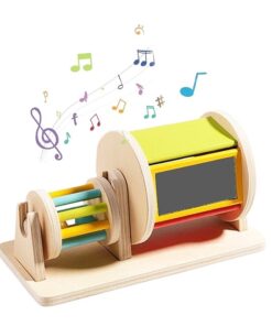 Joc de tip Montessori,Tambur cu bile, 6 LUNI+