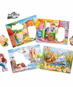 Alternative view of Joc educativ cu cartonase puzzle, Povesti clasice, 2 ani+