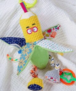 Jucarie bebe, pentru pat si carut, 0 luni+, Porumb