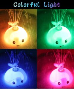 Alternative view of Jucarie de baie, Balena care lumineaza si stropeste, 1 an+, Gri