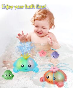 Alternative view of Jucarie de baie, Crab care lumineaza si stropeste, 1 an+, multicolor