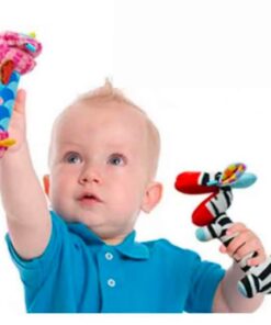 Alternative view of Jucarie moale, senzoriala si zornaitoare pentru bebelusi, 19 cm, Material textil