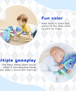 Alternative view of Jucarie moale si senzoriala pentru bebelusi cu metru de masurare, Albastru, 0 luni