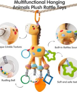 Jucarie senzoriala bebe cu elemente de dentitie si zornaitoare, Calut, 0 luni+