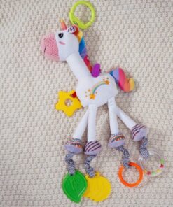 Alternative view of Jucarie senzoriala bebe cu elemente de dentitie si zornaitoare, Unicorn 0 luni+
