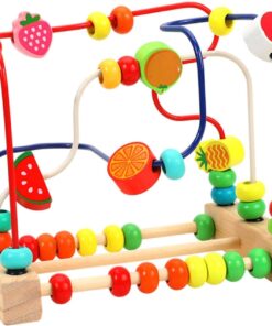 Labirint motricitate cu abac, Fructe, 3 ani