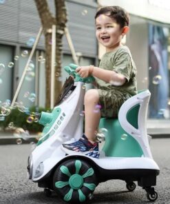 Masinuta electrica, cu sunete, lumini si Generator de bule de săpun, 1-4 ani