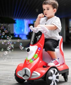 Alternative view of Masinuta electica, cu sunete, lumini si telecomanda, 1-4 ani, ROSU