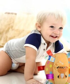 Alternative view of Minge moale si senzoriala pentru bebelusi, 15 cm, Material textil