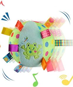 Minge moale si senzoriala pentru bebelusi, 15 cm, Verde