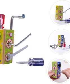 Mini Busy Board cu activitati, Insurubeaza si desurubeaza , 3 ani +