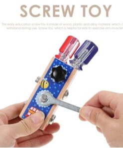 Alternative view of Mini Busy Board cu activitati, Insurubeaza si desurubeaza , 3 ani +