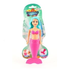 Papusa sirena, 18 cm,Coada care se misca, Jucarie de baie, 2 ani+