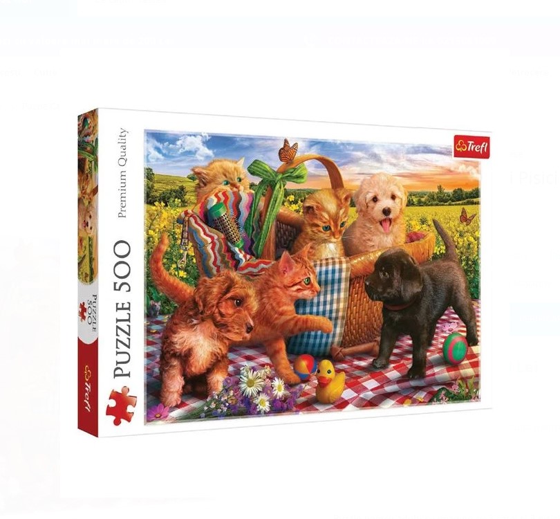 Puzzle Trefl 500 piese, Animale de companie