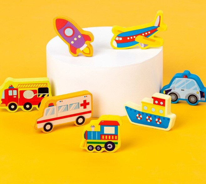 Puzzle, joc logaritmic montessori, 7 in 1 activitati, 3 ani - imagine 8