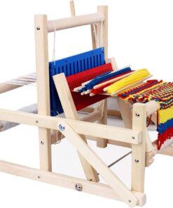 Razboi de tesut din lemn, joc dexteritate copii,  38 cm, 3 ani+