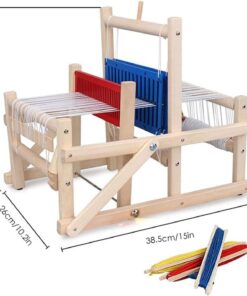 Alternative view of Razboi de tesut din lemn, joc dexteritate copii,  38 cm, 3 ani+