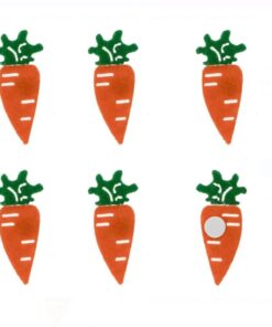 Set Creatie Paste, Autocolante din Pasla Morcovi
