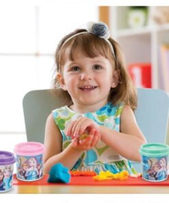 Alternative view of Set Plastilina 5 recipiente Frozen, capac cu matrita, 570 grame, 3 ani +