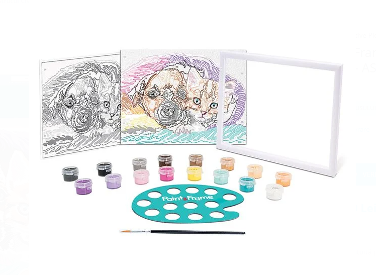 Set creativ, Pictura pe numere, Prieteni dragalasi, 7 ani+ - imagine 2