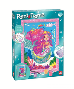 Set creativ, Pictura pe numere, Sirena cu sclipici, 7 ani+
