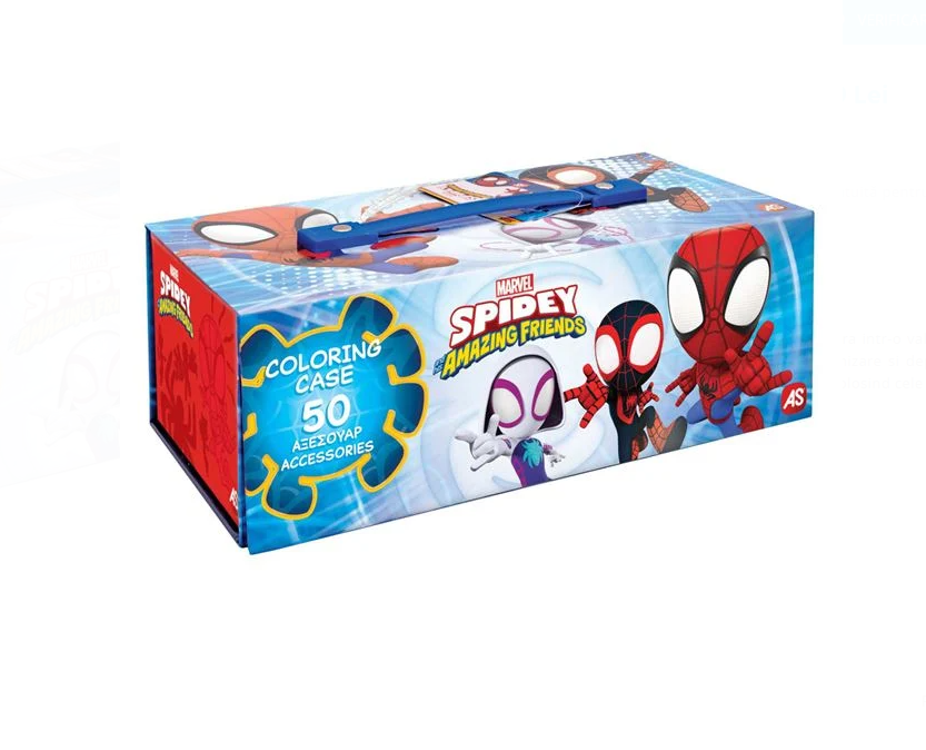 Set de colorat cu 50 de accesorii, Marvel Spidey, 3 ani+