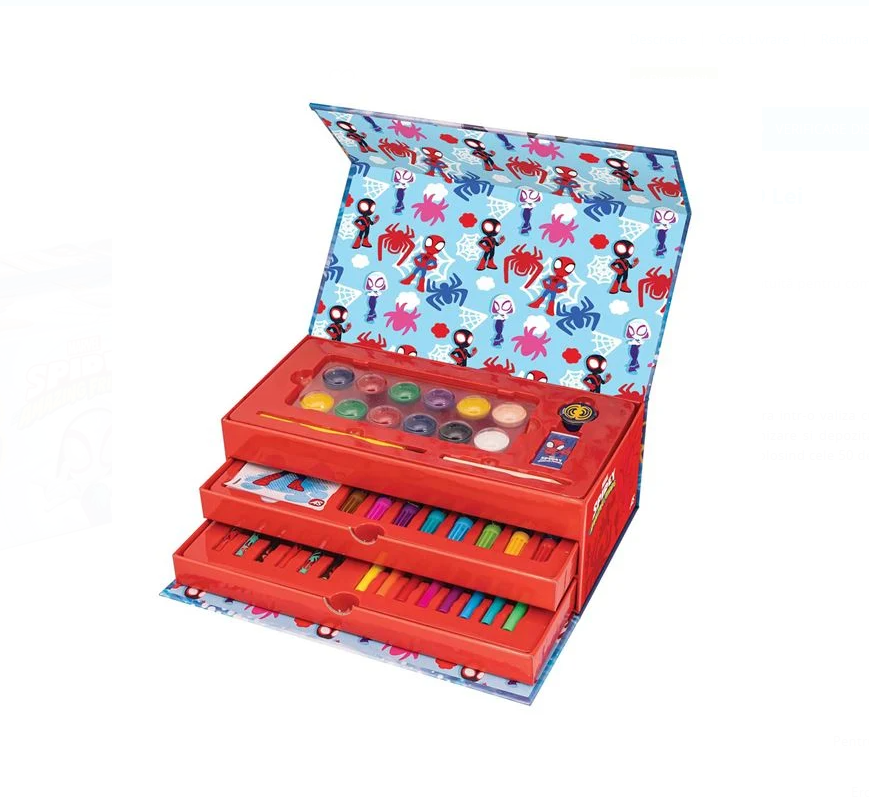 Set de colorat cu 50 de accesorii, Marvel Spidey, 3 ani+ - imagine 2