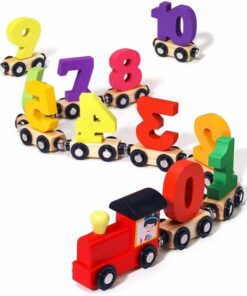 Set educativ cu 11 cifre, trenulet magnetic, 3 ani