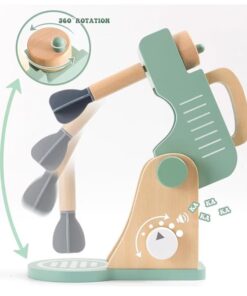 Alternative view of Set mixer din lemn cu accesorii pentru copii, 3 ANI