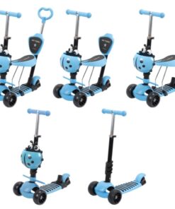 Trotineta 5 in 1 pentru copii, 2-6 ani, Albastru
