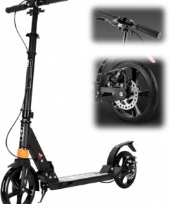 Alternative view of Trotineta, pliabila si reglabila cu suspensii pentru copii si adulti, greutate maxima 100 kg