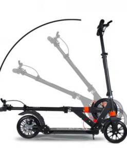 Trotineta, pliabila si reglabila cu suspensii pentru copii si adulti, greutate maxima 100 kg