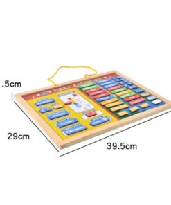 Alternative view of Calendar magnetic din Lemn, Limba Engleza, 3 ani+